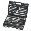 Steckschlüssel-Satz 1/4" + 1/2" 82-teilig